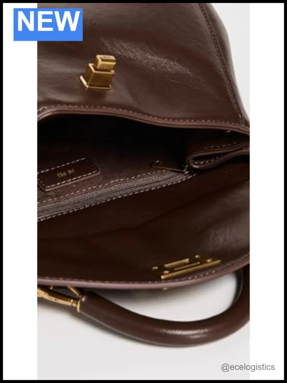 Faux Leather Top Handle Satchel - Classic Gold-Tone Hardware, Adjustable Strap